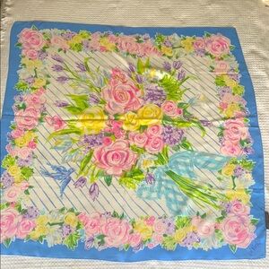 Bob Mackie wearable art silk scarf